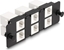 Attēls no Delock Keystone Adapter Panel 6 port black