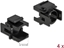 Изображение Delock Keystone cover black with 12.5 mm hole 4 pieces