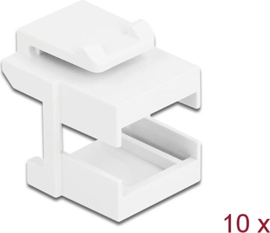 Picture of Delock Keystone cover white for fibre couplers 10 pieces
