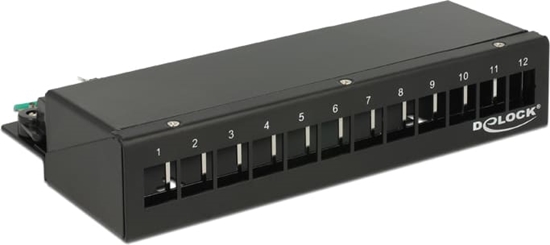 Picture of Delock Keystone Desktop Patch Panel 12 Port black