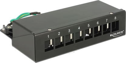 Picture of Delock Keystone Desktop Patch Panel 8 Port black
