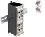 Изображение Delock Keystone Holder 8 port tiltable for DIN rail or wall mounting
