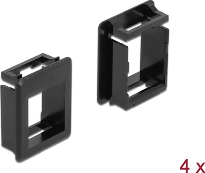 Picture of Delock Keystone Holder for cases 4 pieces black