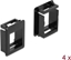 Attēls no Delock Keystone Holder for cases 4 pieces black