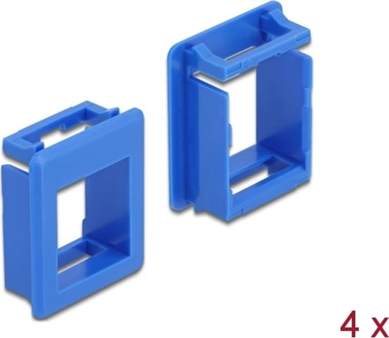 Picture of Delock Keystone Holder for cases 4 pieces blue