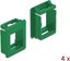 Изображение Delock Keystone Holder for cases 4 pieces green