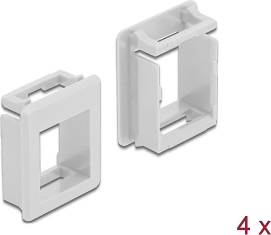 Picture of Delock Keystone Holder for cases 4 pieces white