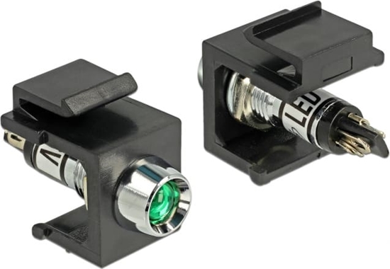 Picture of Delock Keystone LED green 6 V, black
