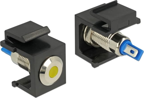 Picture of Delock Keystone LED yellow 6 V flat, black