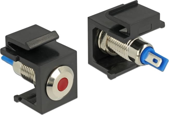 Picture of Delock Keystone LED red 6 V flat, black