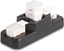 Picture of Delock Keystone LSA Set with clip-on holder RJ45 / RJ11 Cat.6 black