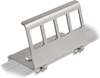 Picture of Delock Keystone Metal Mounting 4 Port for DIN rail