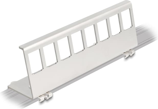 Picture of Delock Keystone Metal Mounting 8 Port for DIN rail