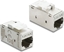 Attēls no Delock Keystone Module Coupler RJ45 jack to RJ45 jack Cat.6A metal silver / white