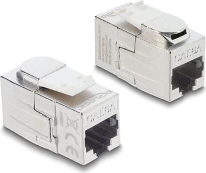Picture of Delock Keystone Module coupler RJ45 jack to RJ45 jack Cat.6A shielded
