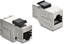 Picture of Delock Keystone Module coupler RJ45 jack to RJ45 jack Cat.6A with black plastic latch shielded