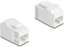 Attēls no Delock Keystone Module coupler RJ45 jack to RJ45 jack UTP Cat.6A white