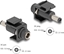 Picture of Delock Keystone Module DC 5.5 x 2.1 mm female to DC 5.5 x 2.1 mm male black