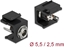 Attēls no Delock Keystone Module DC 5.5 x 2.5 mm female black