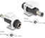 Picture of Delock Keystone Module DC 5.5 x 2.5 mm female to DC 5.5 x 2.1 mm male white