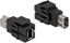 Picture of Delock Keystone Module FireWire 6 pin female to FireWire 6 pin female black