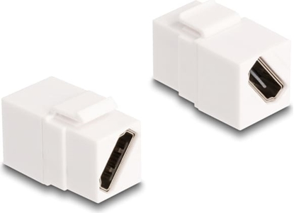 Picture of Delock Keystone Module HDMI female to female diagonal 8K 60 Hz white