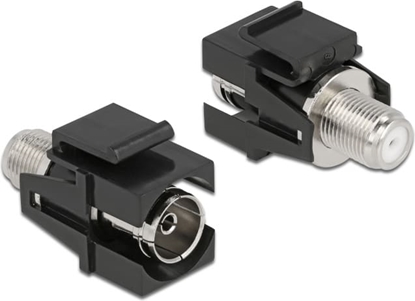 Picture of Delock Keystone Module IEC female to F female black