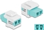 Attēls no Delock Keystone Module LC Duplex female to LC Duplex female aqua / white