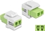 Attēls no Delock Keystone Module LC Duplex female to LC Duplex female limegreen / white