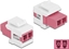 Attēls no Delock Keystone Module LC Duplex female to LC Duplex female violet / white