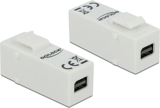 Picture of Delock Keystone Module mini DisplayPort female > mini DisplayPort female