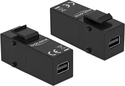 Picture of Delock Keystone Module mini DisplayPort female > mini DisplayPort female