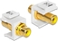Picture of Delock Keystone Module RCA female > RCA female gold plated yellow / white