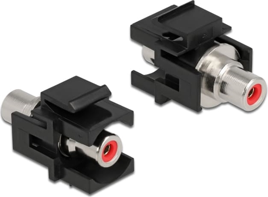 Picture of Delock Keystone Module RCA female > RCA female red / black