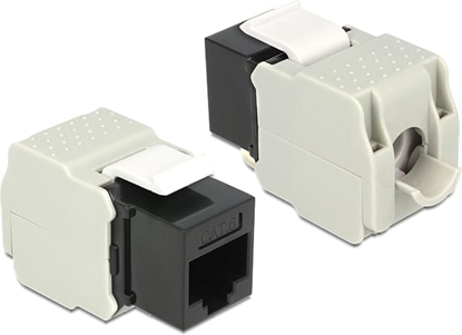 Picture of Delock Keystone Module RJ45 jack > LSA Cat.6 UTP black