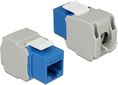 Picture of Delock Keystone Module RJ45 jack > LSA Cat.6 UTP blue