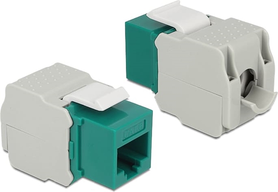 Picture of Delock Keystone Module RJ45 jack > LSA Cat.6 UTP green