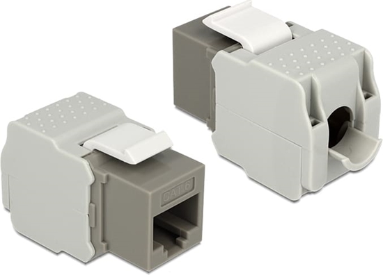 Picture of Delock Keystone Module RJ45 jack > LSA Cat.6 UTP grey