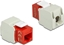 Picture of Delock Keystone Module RJ45 jack > LSA Cat.6 UTP red