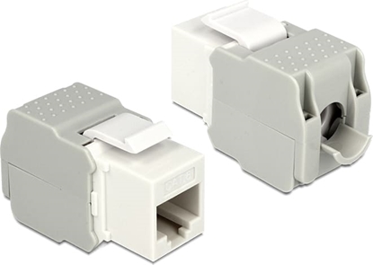 Picture of Delock Keystone Module RJ45 jack > LSA Cat.6 UTP white