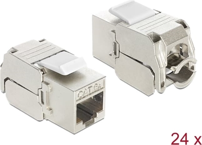 Picture of Delock Keystone Module RJ45 jack > LSA Cat.6A STP 24 pieces