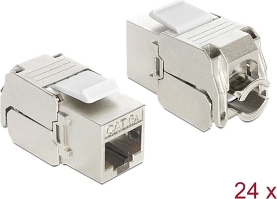 Picture of Delock Keystone Module RJ45 jack > LSA Cat.6A STP 24 pieces