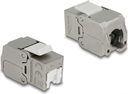 Picture of Delock Keystone Module RJ45 jack > LSA Cat.6A STP dust cover