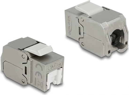 Picture of Delock Keystone Module RJ45 jack > LSA Cat.6A STP dust cover