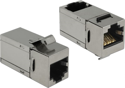 Picture of Delock Keystone Module RJ45 jack > RJ45 jack Cat.6 90°
