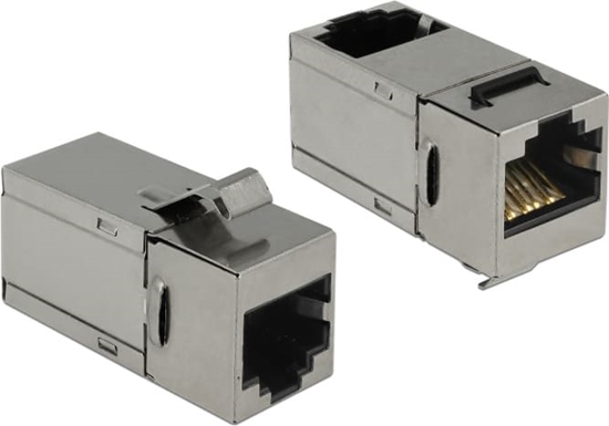 Picture of Delock Keystone Module RJ45 jack > RJ45 jack Cat.6 90°