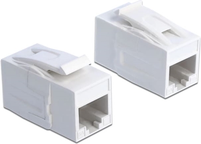 Picture of Delock Keystone Module RJ45 jack > RJ45 jack Cat.6A UTP white