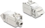 Изображение Delock Keystone Module RJ45 jack to LSA Cat.6A 45° angled connector, shielded, 90° cable routing tool-free metal