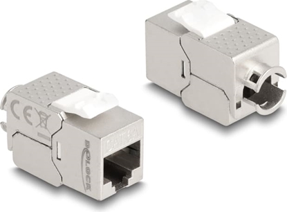 Picture of Delock Keystone Module RJ45 jack to LSA Cat.6A Slim toolfree