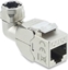 Picture of Delock Keystone Module RJ45 jack to LSA Cat.6A toolfree 90° angled shielded